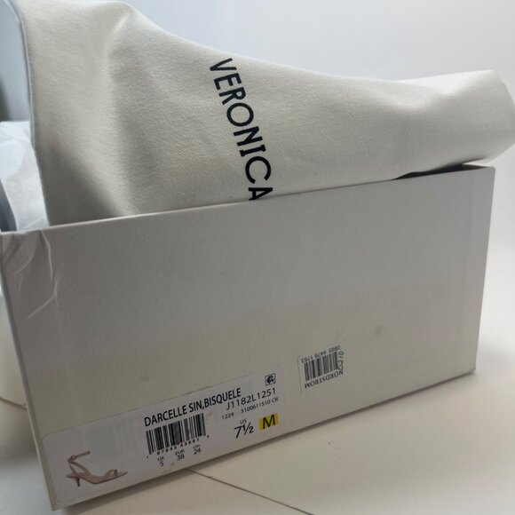 Veronica Beard Darcelle Bisquele Sandals Kitten Heels Size 7.5 - Picture 12 of 13